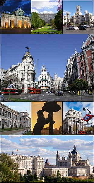 Madrid collage from Wiki Media