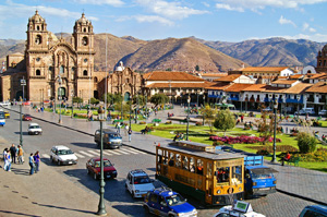 View of street in Cusco